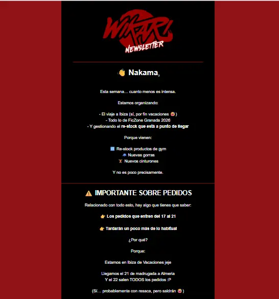 ejemplo newsletter wikari newsletter wikari con logotipo